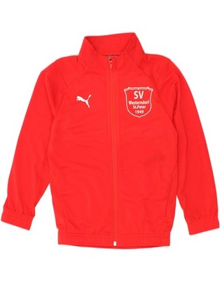 Puma Jungen Grafik Trainingsanzug Oberteil Jacke 9-10 Jahre rot Polyester BF41