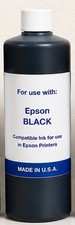 BLACK PREMIUM COMPATIBLE EPSON BULK INK REFILL FOR ECO TANK PRINTERS 1,000ML