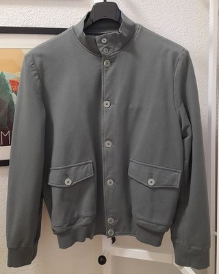 Gente di Strada Herren Jacke Blouson Jersey-Jacke grau Gr. 54 / L
