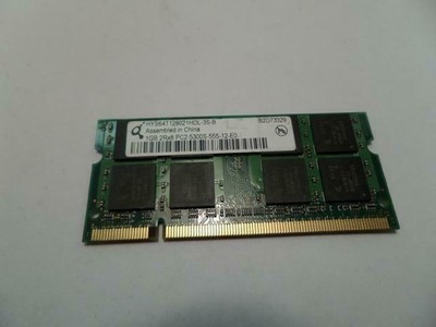 Qimonda 1GB 200p PC2-5300 CL5 1.8V SODIMM ( HYS64T128021HDL-3S-B ) REF
