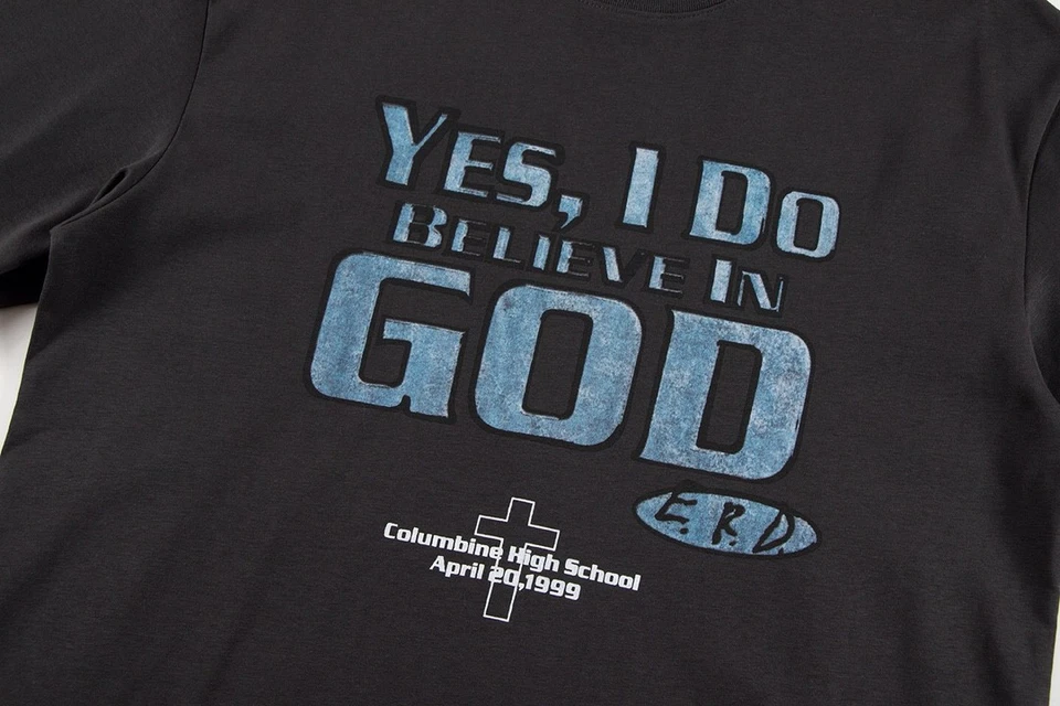 CAMISETA FRAINY 25SS FAN RICHES CREE EN GOD CUELLO REDONDO VERANO ALGODÓN PLAYA TOP Foto 3 de 4