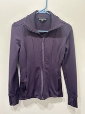Athleta women's Regal Plum Ridge Full Zip Jacket With Thumb Holes Size XS