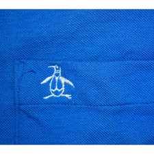 Penguin Shirt VTG Grand Slam Munsingwear Size S 70s Royal Blue Cobain Special