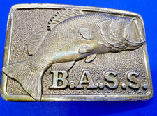 Large Mouth BASS Anglers Sportsman Society Fishing Great American Belt Buckle