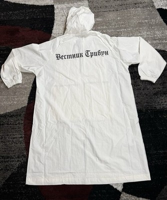 YZY YEEZY Gosha RC-01 White Raincoat. SIZE 3 BRAND NEW