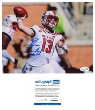 NC STATE WOLFPACK- DEVIN LEARY SIGNED AUTOGRAPHED PHOTO8x10 RAVENS KENTUCKY ACOA