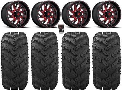 Fuel Kompressor Red 20'' Wheels 30'' Reptile Tires Can-Am Renegade Outlander