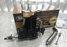 Saito Fa-72 Four-stroke Engine Golden Knight Rc Nitro Airplane Hemi Head Mint