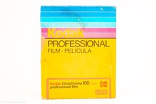 Kodak Ektachrome 100 Plus 6105 4x5'' Large Format Film Box of 10 Expired '92 V21