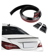 4.9Ft Car Rear Spoiler - 3D Glossy Roof Spoiler Trunk Spoiler Lip Car Black