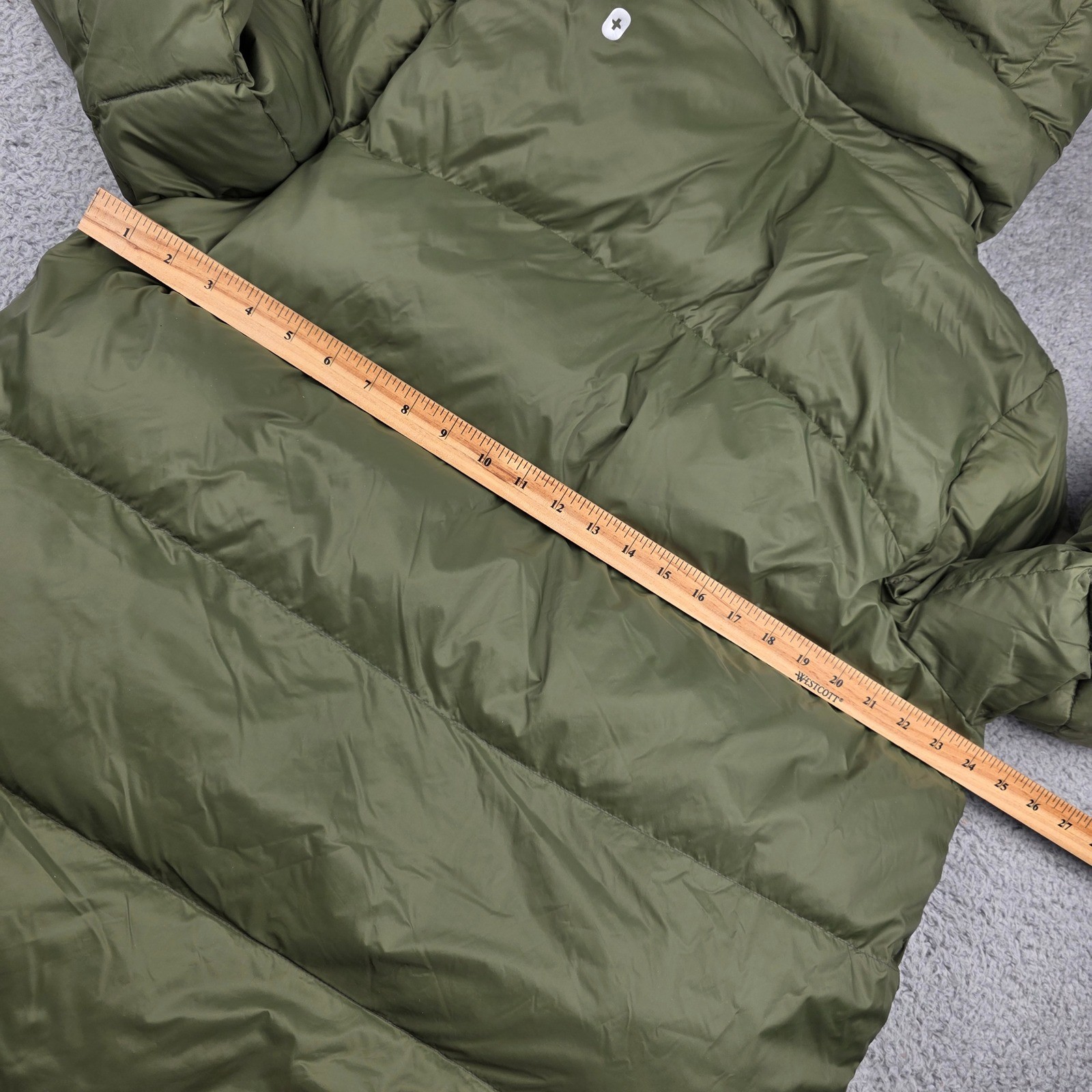 FIGS Men L Olive Green Technical Performance Puffer Jacket Hooded image 6