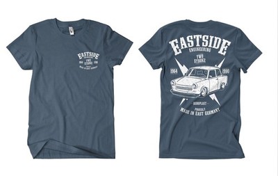 Trabant Eastside Engineering T-Shirt FB DDR IFA Minol Retro Ostalgie Zweitakt VE