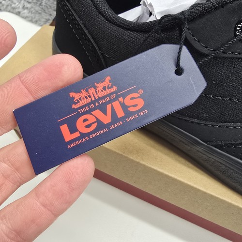 Scarpe Levis uomo US 8 nere Levis Lance Perf CT sneakers casual 519797-A481 nuove con scatola - Foto 15 di 21