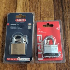 ABUS Premium 65-40 & RS pro Kłódki mosiężne 2 kłódki Nowe zapieczętowane