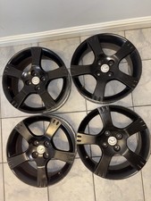 Black Gloss 16 Inch Alloy Wheels - Mazda MX5 Nb Nevada - Good Condition