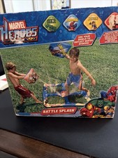 Marvel Heroes Battle Splash with Sprinkler Mat and Super Hero Shields