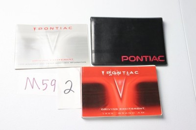 1999 Pontiac Grand Am Owners Manual MINT SE GT GTP Owner User Guide Book