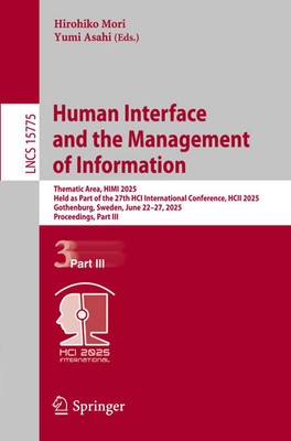 Hirohiko Mori (u. a.) | Human Interface and the Management of Information | Buch