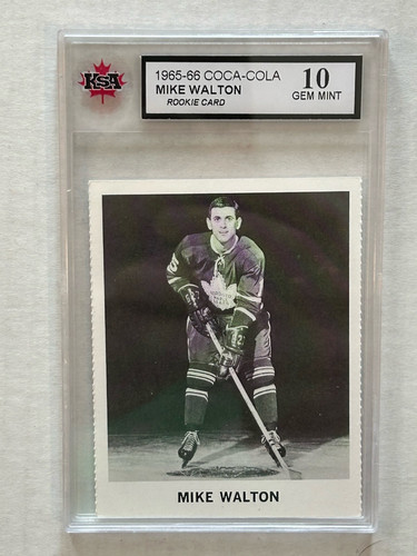 Mike Walton 1965-66 Coca-Cola RC Rookie #NN KSA 10 GEM MINT T412 - Bild 1 von 2
