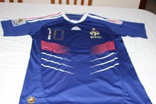 Vintage Adidas France National Team Football Jersey Size M No. 10 Zidane