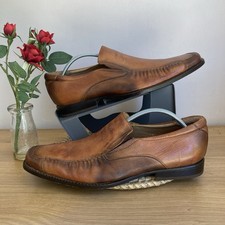 Men’s Pierre Cardin All Leather Tan “Dorado” Slip On Shoes Size EU43/UK9