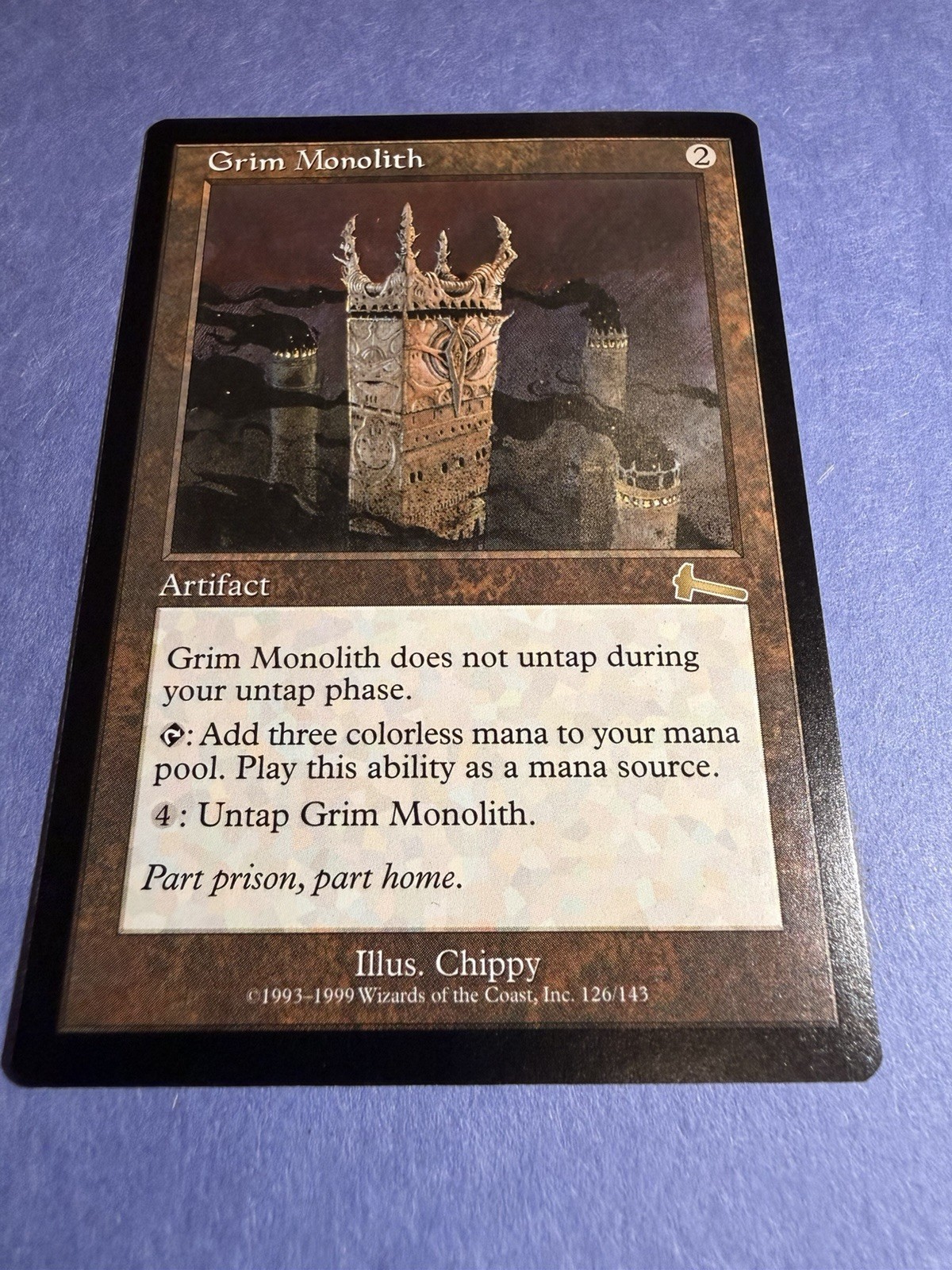 Grim Monolith 126 Rare Urza's Legacy Magic: The Gathering Near Mint 1/3