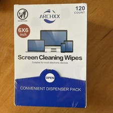 Screen Wipes for Electronics, 120 Count 6"x6" Pre-Moistened Screen Cleaner fo...