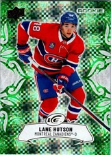 2025 Upper Deck UD Ice #133 Lane Hutson RC Rookie Card SP Emerald Green Foil