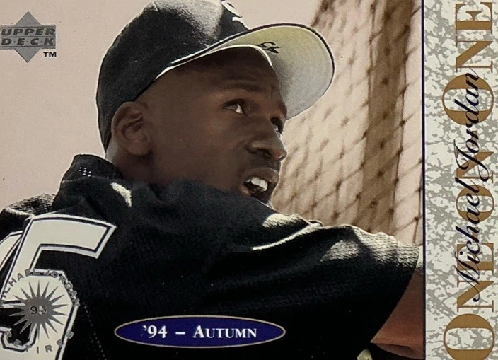 Michael Jordan WCG 10 -1995 cubierta superior - uno en uno ligas menores de béisbol - CABRA Foto 4 de 4