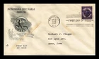 US COVER WORLD WAR II HONORABLE DISCHARGE EMBLEM FDC SCOTT 940 ARTCRAFT