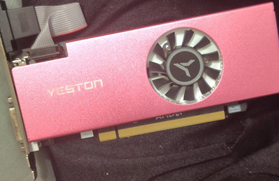 Yeston AMD Radeon RX 550 4GB SFF Graphics Card Pink VGA HDMI DVI