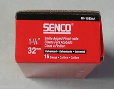 Senco 16g Angled Finish Nails 1-1/4" RH15EAA also fits De Walt Paslode Hitachi 