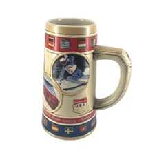 Vintage Budweiser U.S.A Calgary 1988 Olympic Winter Games Beer Mug Stein