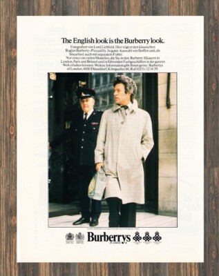 Burberry - Burberrys of London - Reklame Werbeanzeige Original-Werbung 1975 (2)