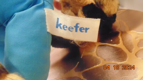 Peluche vintage 1977 Russ Berrie Keefer giraffa peluche animale alto 25 pollici - Foto 6 di 7