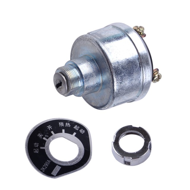 JK290A Replace Car Preheat Start Switch & 2 Keys Ignition Lock W/4