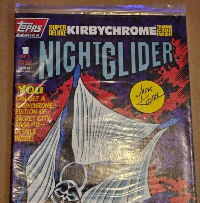 Night Glider #1 with Chrome Card New In Package, Art By Jack Kirby '93 Topps 