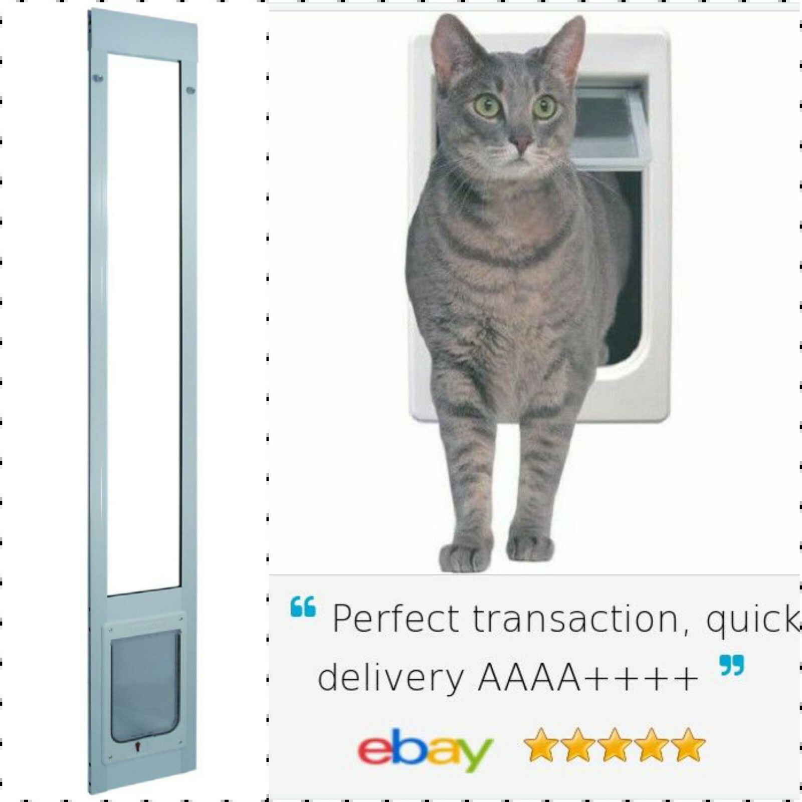80" Chubby cat patio pet door eBay