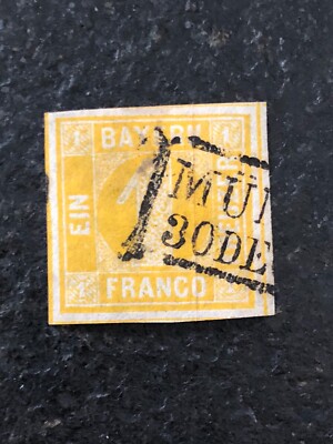 F*0様 49 Enna Werk München Correlar1:2.9 BAYERN 1 Kr. Mi 8 I Used XF (Rhamenstemple Munchen) - CV +30 (+90