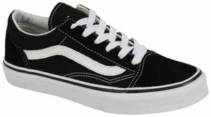 vans black and white for girls