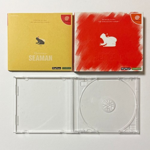 Dreamcast Christmas Seaman w/Sticker DC SEGA Sea Man Simulation Game Japan JP - Picture 2 of 7