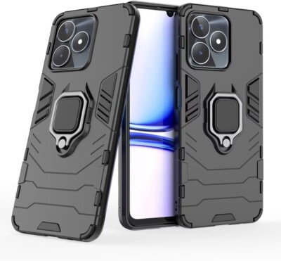 COVER FOR REALME C53 MAGNETIC HARD SHOCKPROOF CASE ARMOR RING BLACK C 53