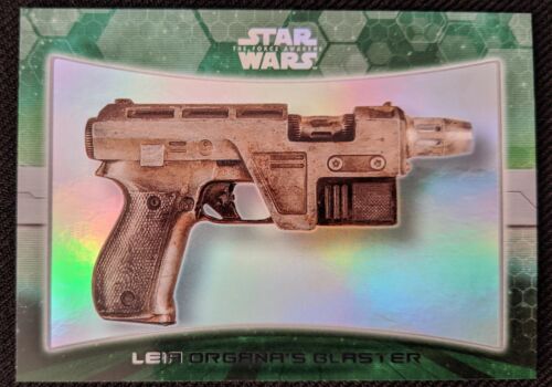 3 tarjetas coleccionables Star Wars Force Awakens TOPPS LEIA BLASTER, Poe y BB-8, X-WING - Imagen 4 de 10