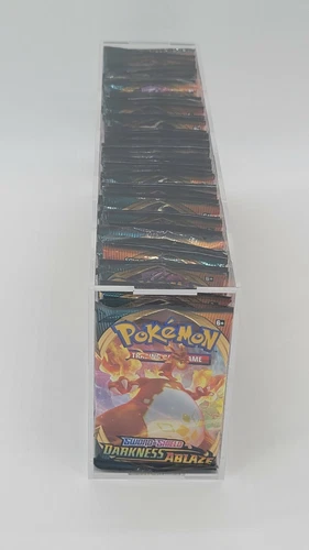 Pokemon Booster Pack (72CT) Acrylic Storage Holder Case Box, Framing/Display