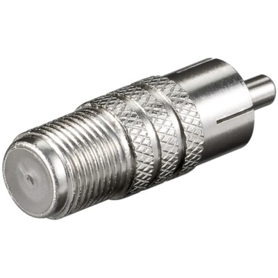 LNB TV Sat Video Chinch Adapter F Stecker auf Cinch RCA Kupplung Buchse weiblich