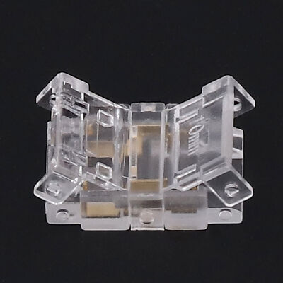 JY 20PCS LED Streifen Zu Draht Verbinder 2 Pin Transparent Lötfrei Gapless LED D