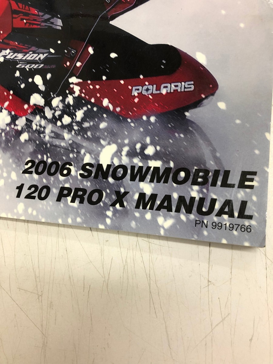 Genuine Polaris OEM Service Manual 2000-2006 120 XC SP PRO