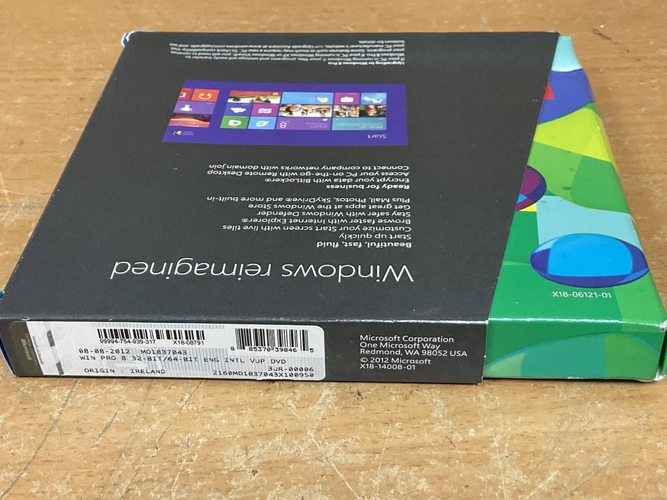 Microsoft Windows 8 Pro 32/64-Bit Install Disc – Genuine Retail DVD - Image 3 of 4