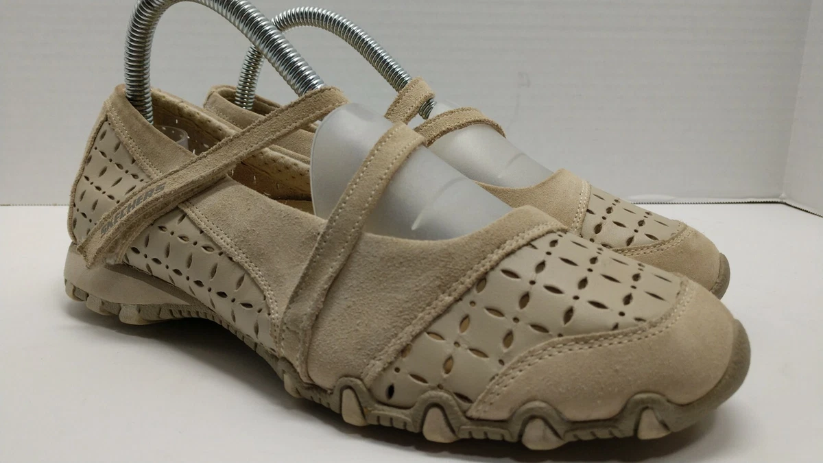 montaje sello Extensamente Skechers Go Walk Mary Jane Cream Flats Slip On Round Toe Shoes Women&#039;s  Size 7.5 | eBay