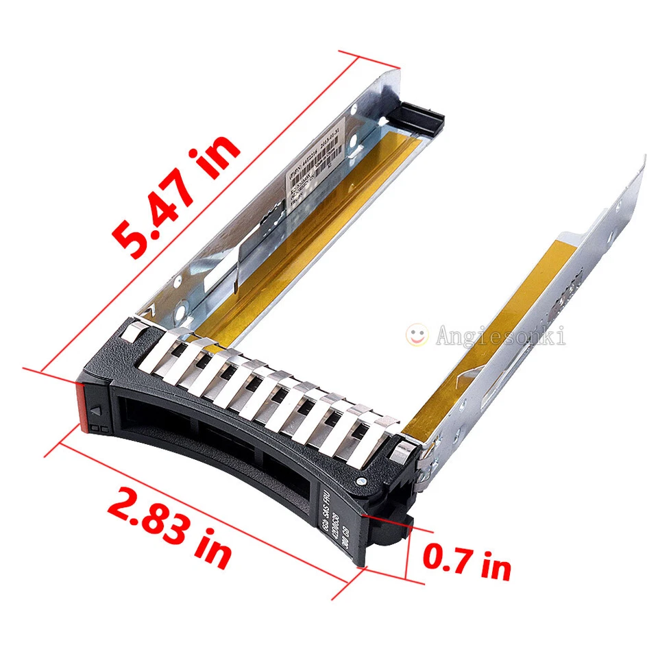 For IBM 44T2216 X3650 M2 X3650m2 M3 M4 2.5" SAS Hard Disk Drive Tray Caddy - Image 4 of 4